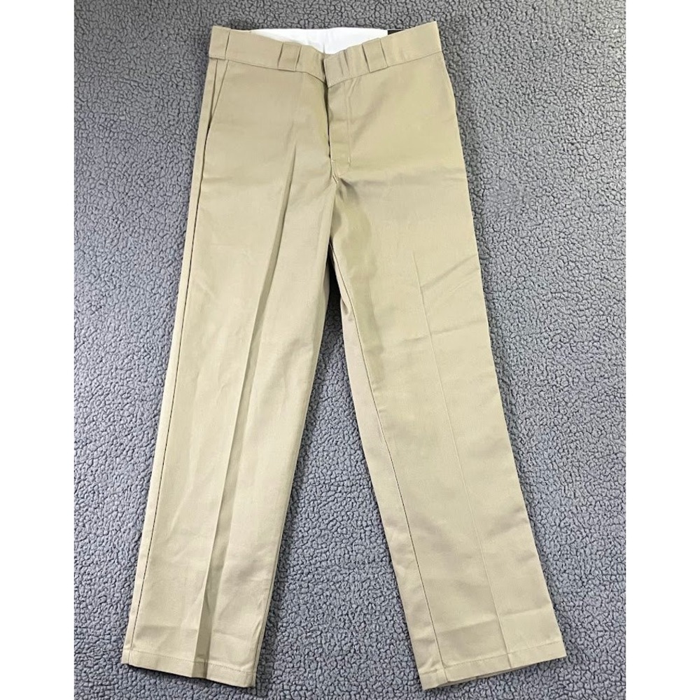 Dickies 874 Original Fit Work Pants Mens 32x32 Khaki Beige Twill New With Tags‎